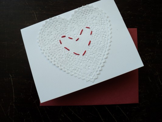 Handmade paper Valentine tutorial
